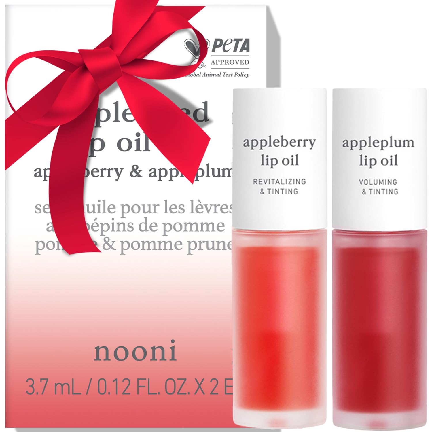 Buy now NOONI Korean Lip Oil - Appleberry | Long-Lasting, Moisturizing, Plumping, Revitalizing for Dry Lips, Waterproof, No Peel Off, Hydrating, Nourishing Crystal Clear, Stocking Stuffers, 0.12 FL Oz 15. Duo (Appleberry & Appleplum) at indiglob india
