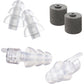 Etymotic ER20XS ETY Earplugs Set - High-Fidelity Hearing Protection - Up to 20 dB Sound Reduction - Reusable - Includes Large Clear Eartips, Foam Eartips, Neck Cord & Case