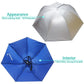 Umbrella Hat, 37 inch Fishing Umbrella Hat Hands Free Foldable UV Protection Umbrella Cap Adjustable Headwear for Fishing Golf Camping Beach Gardening Sunshade Outdoor