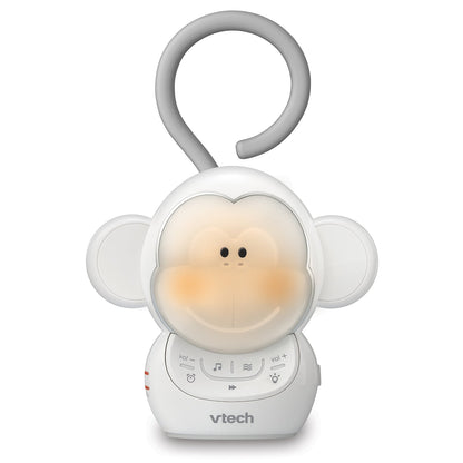 VTech Communications BC8211 Myla The Monkey Baby Sleep Soother with a White Noise Sound Machine Featuring 5 Soft Ambient Sounds, 5 Calming Melodies & Soft-Glow Night Light, 1 Count (Pack of 1)