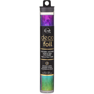 iCraft Deco Foil Specialty Transfer Sheets 6"X12" 5/Pkg-Rainbow Shattered Glass