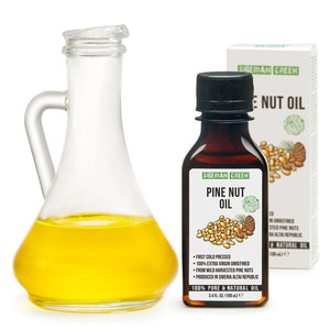 Buy now Siberian Pine Nut Oil | 100% Natural Extra Virgin Cold Pressed 100 ml / 3.4 fl oz | Unrefined Raw No-GMO Vegan | Exclusive Healthy Diet Food Grade at indiglob india