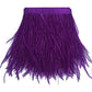 KOLIGHT Pack of 2 Yards Natural Dyed Ostrich Feathers Trim Fringe 4~5inch for DIY Dress Sewing Crafts Costumes Decoration (Lavender)