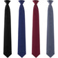 4 Pcs Men's Clip-on Ties Solid Color Men's Tie Pre Tied Clip on Ties for Man Clip on Necktie Button Ties