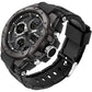 AIMES Mens Watches Sports Outdoor Waterproof Military Watch for Men Tactical Watch Analog Digital Date Alarm Stopwatch Multi-Function Tactics Big Face Wristwatch for Men