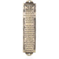 BRTAGG Mezuzah Case, 5.3" Height, English & Hebrew Scripture, Bronze