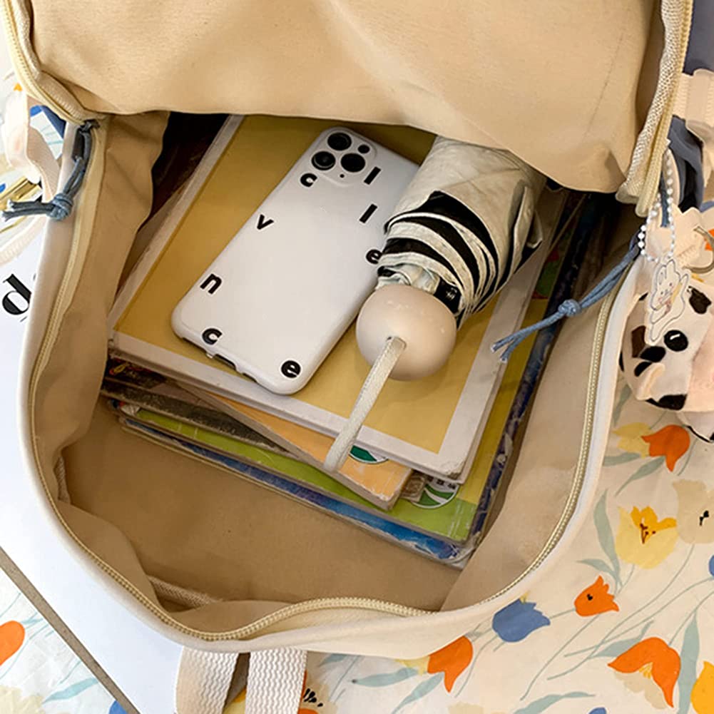 Buy now JQWSVE Kawaii Backpack with Kawaii Pins and Accessories Cute Backpack Aesthetic Backpack Women Lightweight Travel Rucksack at indiglob india