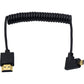 Duttek Micro HDMI to HDMI Coiled Cable 1FT-4FT, HDMI to Micro HDMI Adapter Cable Extreme Slim/Thin 4K, 3D for Camera, Raspberry Pi 5 4, GoPro Hero 7/6