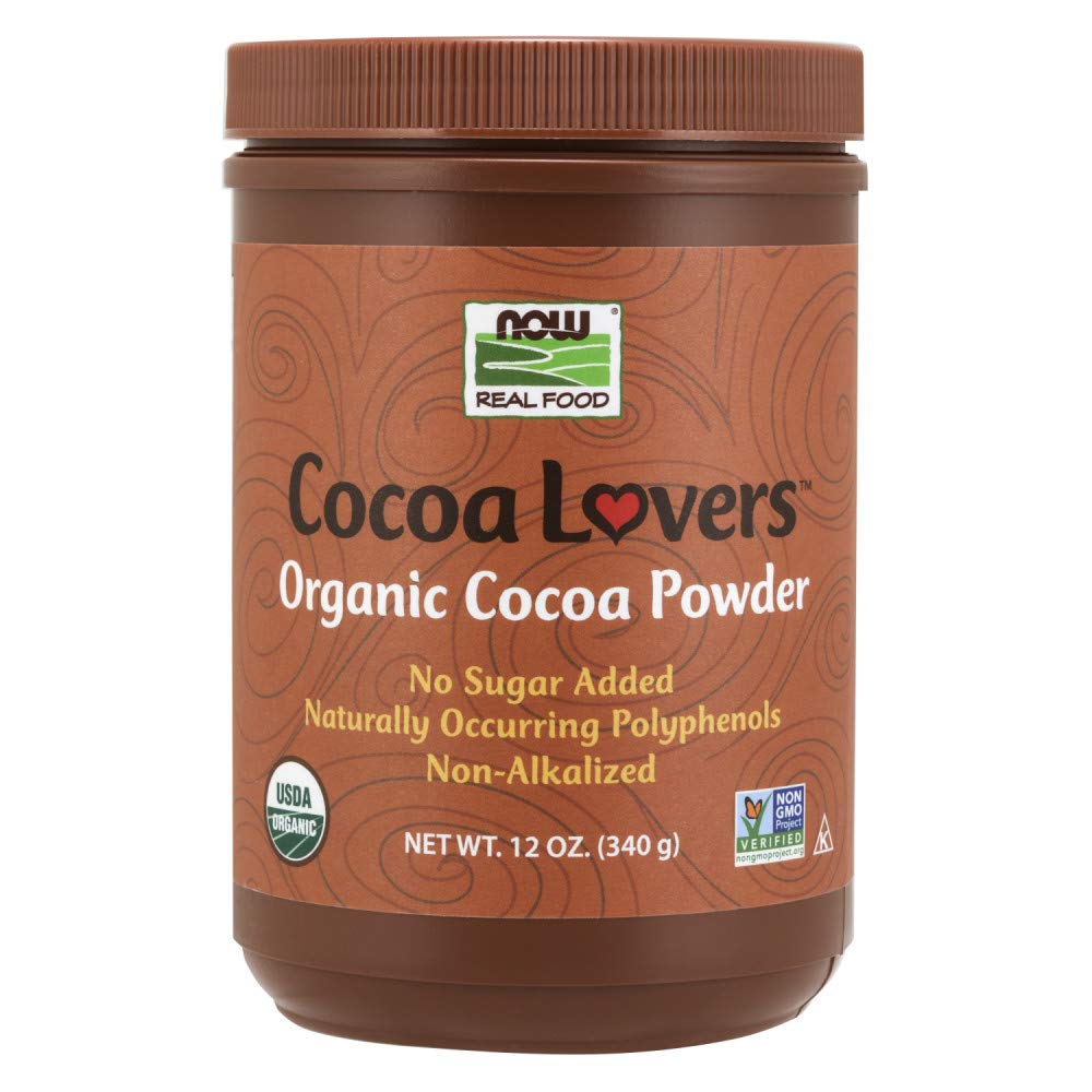 Buy now Now Foods Organic Cocoa Powder, Unsweetened-12 oz at indiglob india