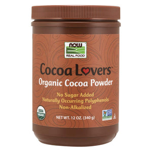 Buy now Now Foods Organic Cocoa Powder, Unsweetened-12 oz at indiglob india