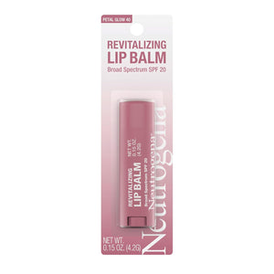 Neutrogena Revitalizing Tinted Lip Balm Broad Spectrum SPF 20 Sunscreen, Moisturizing Lip Balm with a Sheer Tint for Softer, Smoother, Healthier-Looking Lips, Sheer Petal Glow 40, .15 oz
