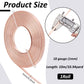 BENECREAT 5mm Wide Aluminum Craft Wire - 18 Gauge, 32 Feet (Copper Color) - Flat Jewelry Wire for Bezel Making, Sculpting, Armature, DIY Earrings & Rings