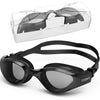 Unisex-Adult Swim Goggles, Polarized Goggles Swimming Men Women, Anti-fog Leak-proof Clear Vision Underwater - Bk (Polarized -Smoke)