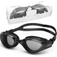 Unisex-Adult Swim Goggles, Polarized Goggles Swimming Men Women, Anti-fog Leak-proof Clear Vision Underwater