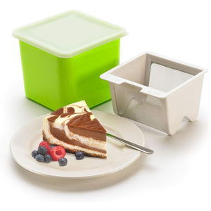 Cuisipro Yogurt Cheese Maker, Green 5.7" x 5.7" x 4.7"