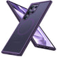 Buy now TORRAS Magnetic Shockproof for Samsung Galaxy S23 Ultra Case, Fit for MagSafe, 4X Military Grade Protection, Translucent Slim Case for Samsung S23 Ultra Case Anti-Fingerprint Anti-Scratch, Black Purple S24 Ultra 6.8" at indiglob india