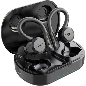 APEKX Wireless Earbuds Bluetooth 5.3: IPX7 Waterproof, Stereo Sound, Built-in Mic, Earbuds for Gym & Workouts, True Wireless Earphones (Black) - My Store