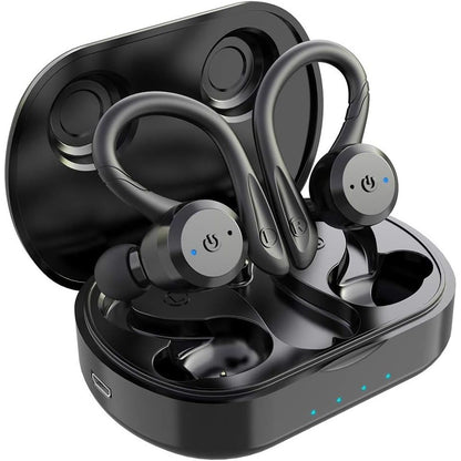 APEKX Wireless Earbuds Bluetooth 5.3: IPX7 Waterproof, Stereo Sound, Built-in Mic, Earbuds for Gym & Workouts, True Wireless Earphones (Black)