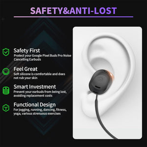 WOFRO Anti-Lost Strap for Google Pixel Buds Pro Earbuds (2022), Sports Soft Silicone Lanyard Accessories