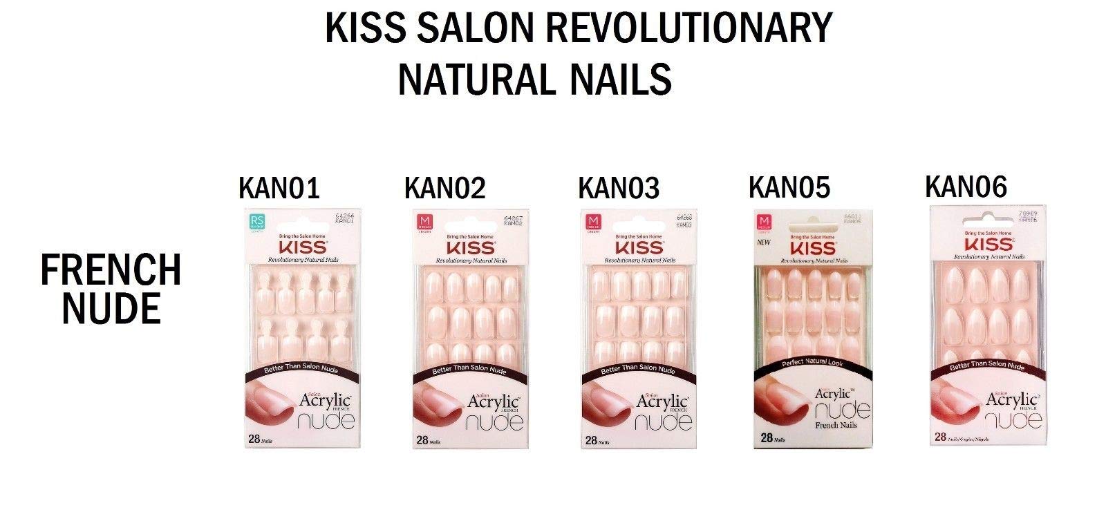 Buy now Kiss Salon Acrylic Nude French Nails 28 Count (Breathtaking) (6 Pack) at indiglob india