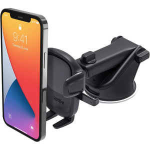 iOttie Easy One Touch Signature Dashboard & Windshield Universal Car Mount Phone Holder Desk Stand with Suction Cup Base and Telescopic Arm for iPhone, Samsung, Google, More Smartphones