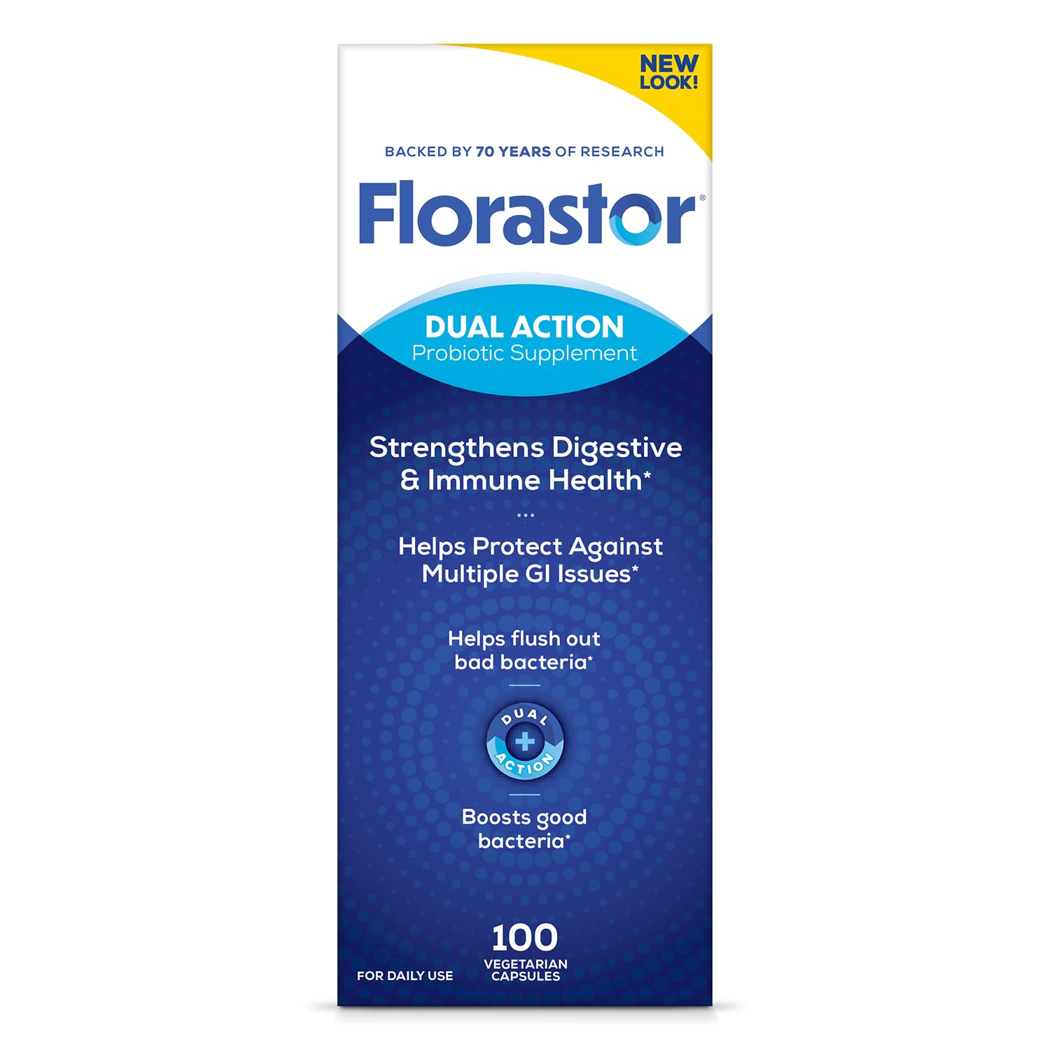 Buy now Florastor Probiotics for Digestive and Immune Health, 100 Capsules, Probiotics for Women & Men, Helps Flush Out Bad Bacteria, Boosts The Good with Our Unique Strain Saccharomyces Boulardii 100 Count (Pack of 1) at indiglob india