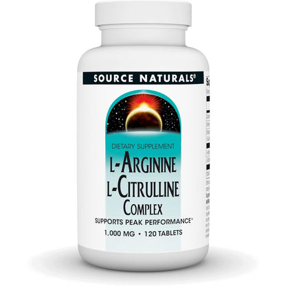 Source Naturals L-Arginine L-Citrulline Complex, 120 Tablets, 1000 mg