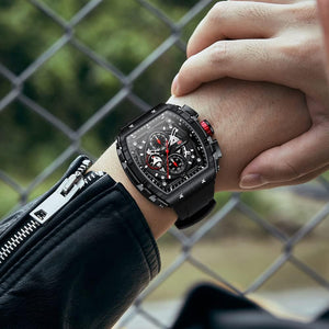 AIMES Watch Wristwatch for Men Fashion Casual Cool Big Dial Watch Luminous Waterproof Sport Analog Quartz Business Mens Watches Silicon Strap Dress Watch