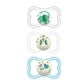 MAM Air Baby Pacifier, for Sensitive Skin, Sterilizer Case, 2 Pack, 16+ Months, Boy