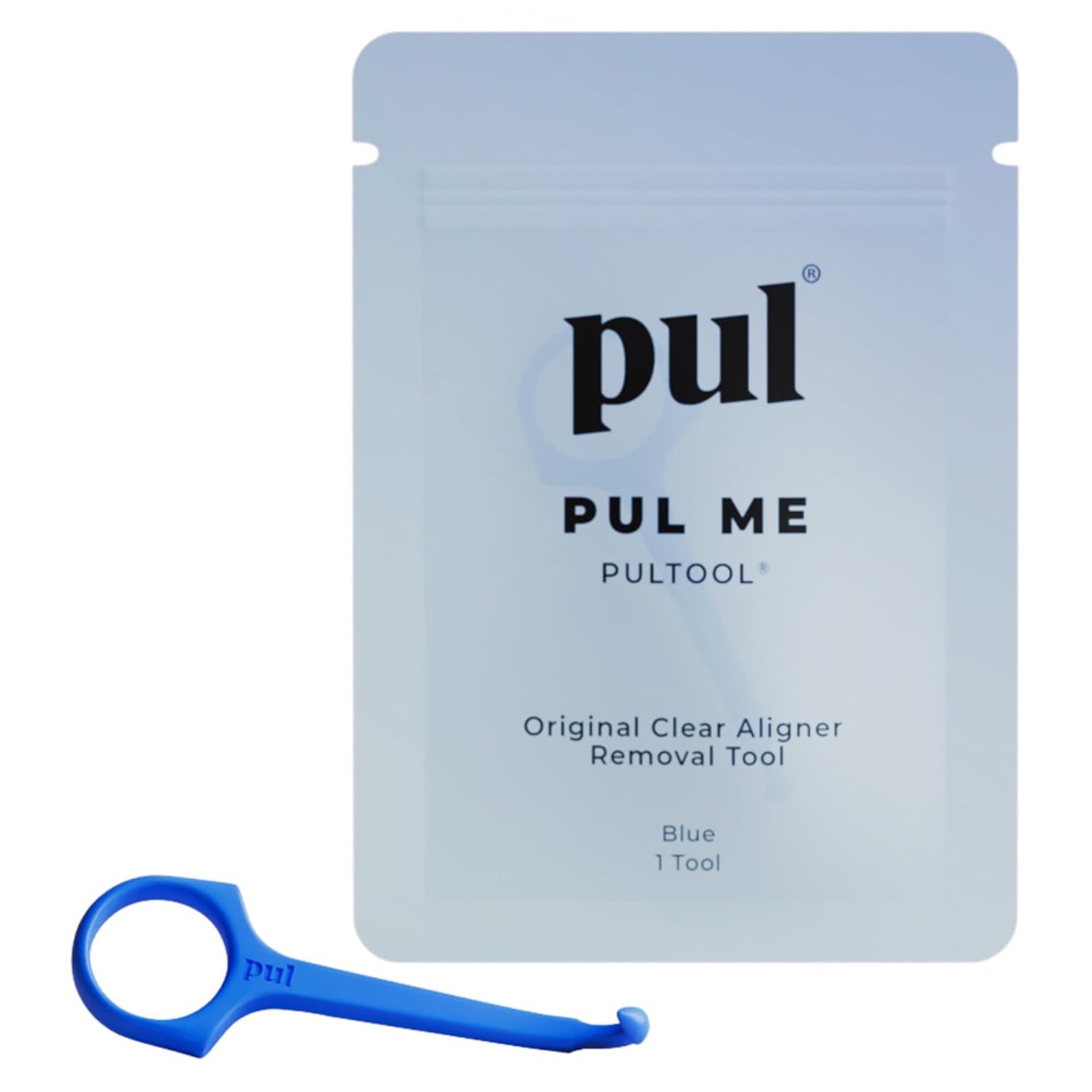 PUL Pack of 1 Reusable Clear Aligner Removal Tool — Compatible with Invisalign, Removable Braces, Retainers & Trays – Easy-to-Use Device Remover, Dental & Oral Hygiene Care Product – Blue