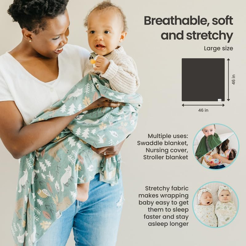 Buy now Copper Pearl Large Premium Knit Baby Swaddle Receiving Blanket Autumn at indiglob india