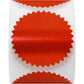 Hybsk 300pcs Notary Seals 2 inch Embossing Stickers Bright Red Metallic Certificate Sealing Labels with Serrated Edge for Awards Lega (Bright Red)