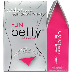 Betty Beauty Fun (Hot Pink) Betty - Color for the Hair Down There Hair Coloring Kit