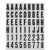 Hy-Ko Packaged Numbers & Letters, DIY Address Number Stickers for Deliveries and Navigation, Self-Adhesive House Decals for Siding, Door, Mailboxes - Black/Reflective