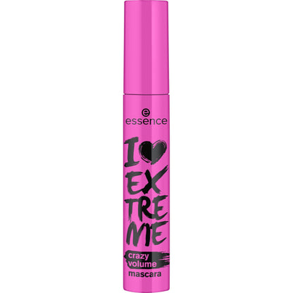 Buy now essence | I Love Extreme Crazy Volume Mascara (Pack of 1) | Intense & Dramatic Volume & Length in One Swipe | Vegan & Cruelty Free Pack of 1 Extreme Black at indiglob india