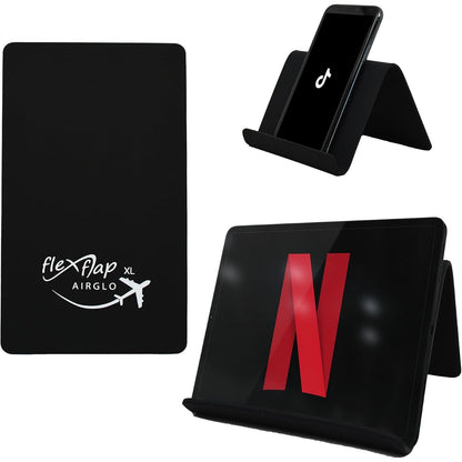 Airplane Travel Essentials for Flying Flex Flap Cell Phone Holder & Flexible Tablet Stand for Desk, Bed, Treadmill, Home & in-Flight Airplane Travel Accessories - Travel Must Haves Cool Gadgets