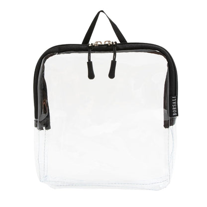 BORSALI TSA Quart Size Bag Approved for Carry On Travel - One (1) Quart Clear Toiletries, Cosmetic and 3-1-1 Liquids Toiletry Bag