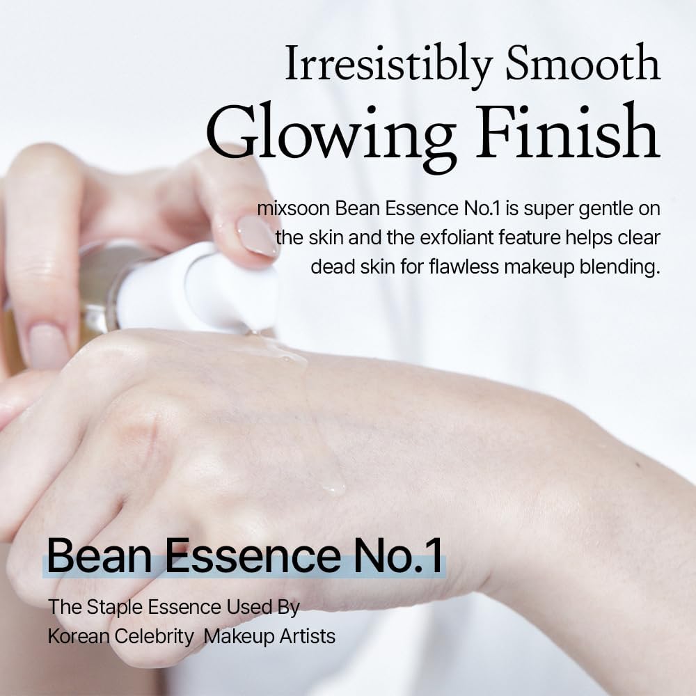 Buy now mixsoon Bean Essence Exfoliating, Snail Mucin Moisturizer for Hydrating, Fermented Bean Extract, Gentle Formula for Smooth Skin 50ml / 1.69 fl.oz. Korean Glass Skin Care at indiglob india