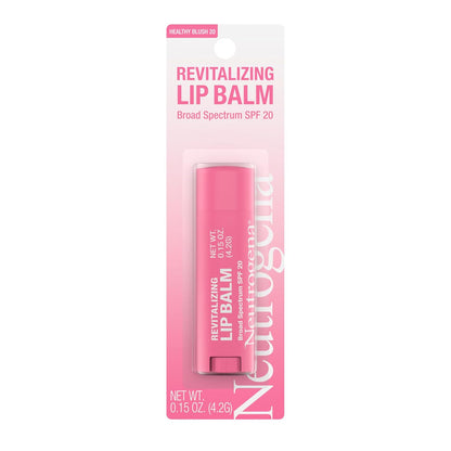 Neutrogena Revitalizing Tinted Lip Balm Broad Spectrum SPF 20 Sunscreen, Moisturizing Lip Balm with a Sheer Tint for Softer, Smoother, Healthier-Looking Lips, Sheer Healthy Blush 20, .15 oz
