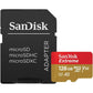 SanDisk 128GB Extreme microSDXC UHS-I Memory Card with Adapter - Up to 160MB/s, C10, U3, V30, 4K, A2, Micro SD - SDSQXA1-128G-GN6MA