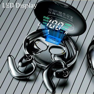 Wireless Earbuds - Open Ear Headphones with Bluetooth Connectivity (YYK-Black)