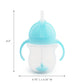 Buy now Munchkin Any Angle Sippy Cup for Toddlers, Spill Proof Weighted Straw Cup with Transition Handles for Babies 6 Months and Up, 7 Ounce, Blue at indiglob india