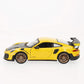 Maisto Porsche 911 GT2 RS Yellow with Carbon Hood and Gold Wheels Special Edition 1/24 Diecast Model Car