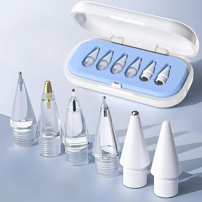 Upgraded Pencil Tips for Apple Pencil,No Wear Out Fine Point Precise Control Pencil Replacement Nibs,Compatible with Apple Pencil 1st Gen and 2nd Gen/iPad Pro Pencil,White, Pack of 2