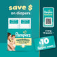 Pampers Baby Diapers - Swaddlers - Size 3, 168 Count, Ultra Absorbent Disposable Infant Diaper