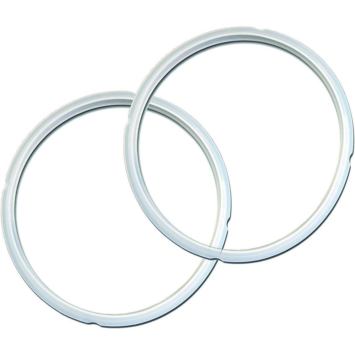 Instant Pot 2-Pack Sealing Ring 5 & 6-Qt, Inner Pot Seal Ring, Electric Pressure Cooker Accessories, Non-Toxic, BPA-Free, Replacement Parts, Clear