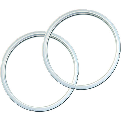 Instant Pot 2-Pack Sealing Ring 5 & 6-Qt, Inner Pot Seal Ring, Electric Pressure Cooker Accessories, Non-Toxic, BPA-Free, Replacement Parts, Clear