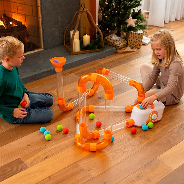 Buy now Fat Brain Toys Air Toobz Expansion Pack - Air-Powered STEM Building Toy for Kids & Teens, Kids Building Toys, STEM Toys for 3+ Year Old at indiglob india
