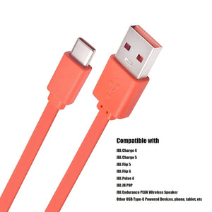 Alitutumao Flip 6 Charging Cable USB Type C Power Cord Compatible with JBL Charge 5, JBL Charge 4, JBL Flip 5, JBL Flip 6, JBL Pulse 4 Speakers