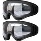 COOLOO Ski Goggles, 2 Pack Snow Goggles Snowboard Goggles for Men Women Kids - UV Protection Foam Anti-Scratch Dustproof